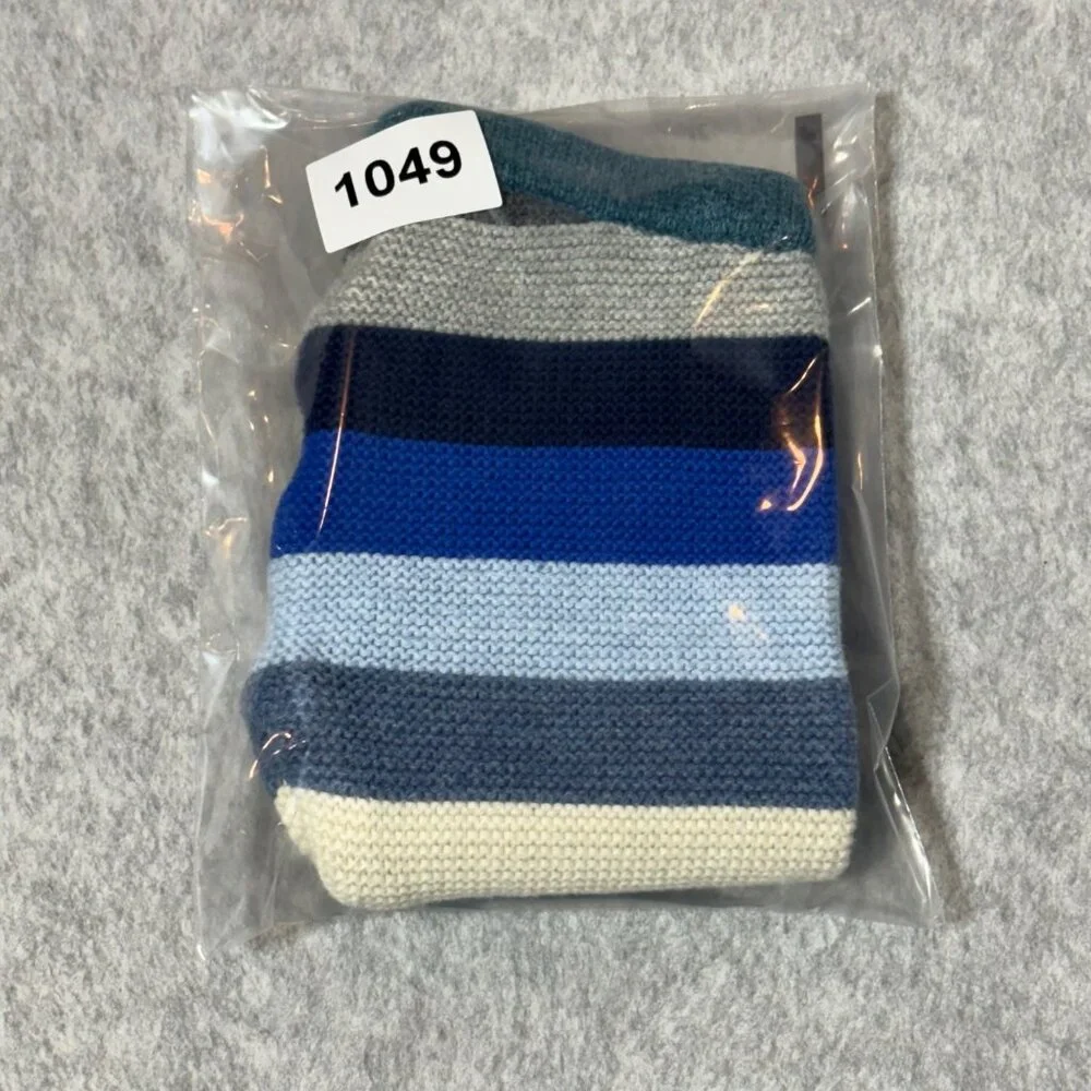 Baby Gap Striped Knit Sweater Pants Infant 0-3 Months Blue Gray Cream Cotton